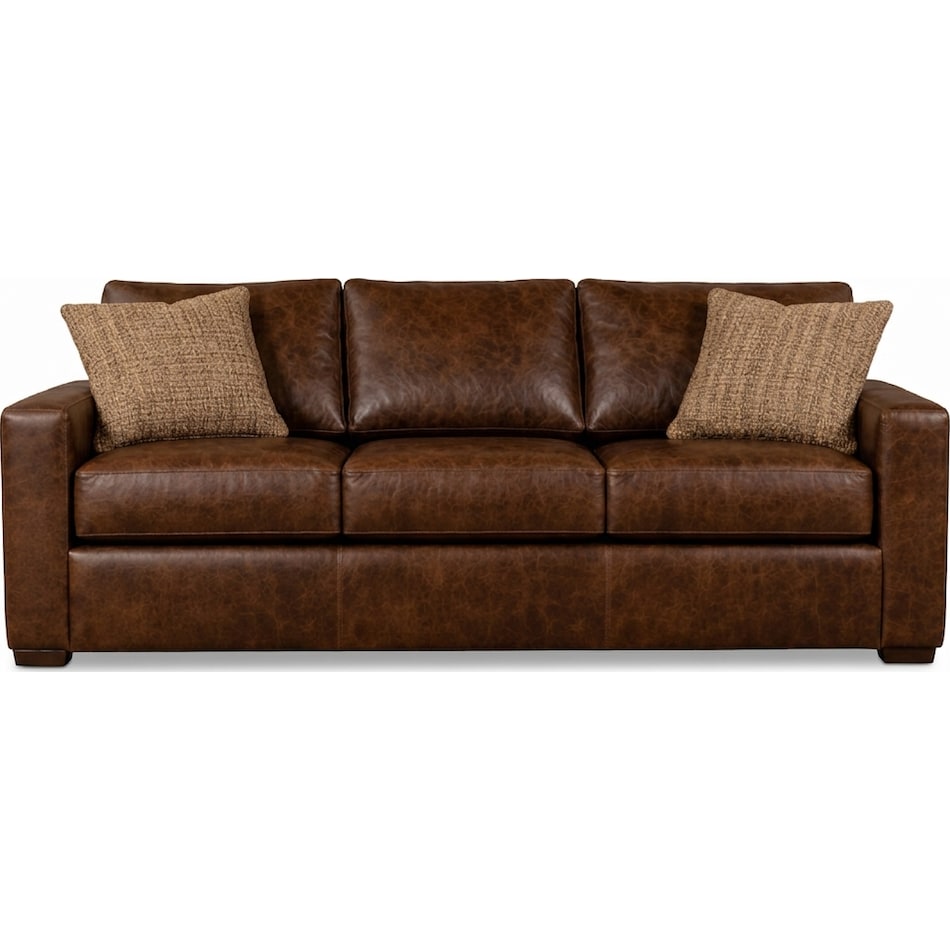 duke saloon rum leather sofa   