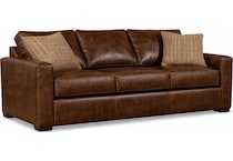 duke saloon rum leather sofa   
