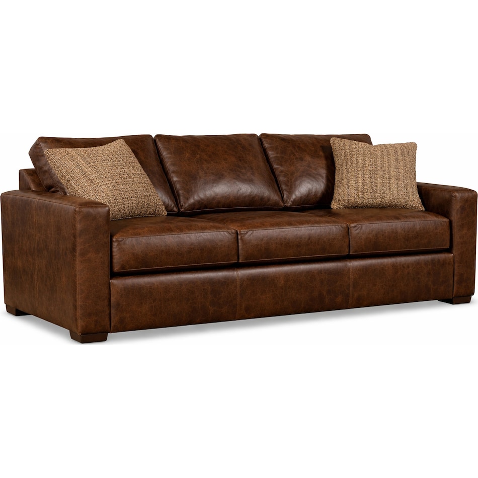 duke saloon rum leather sofa   