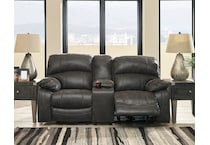 dunwell black power reclining loveseat   
