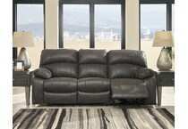 dunwell black power reclining sofa   