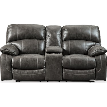 DUNWELL POWER RECLINING LOVESEAT WITH CONSOLE