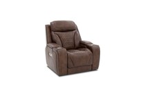 durante venetian tobacco leathe rpower recliner   