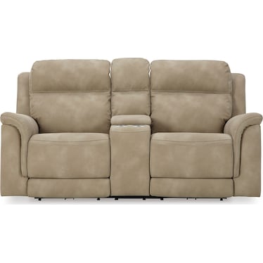 DURAPELLA POWER RECLINING CONSOLE LOVESEAT