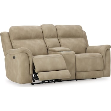 DURAPELLA POWER RECLINING CONSOLE LOVESEAT