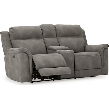 DURAPELLA POWER RECLINING CONSOLE LOVESEAT