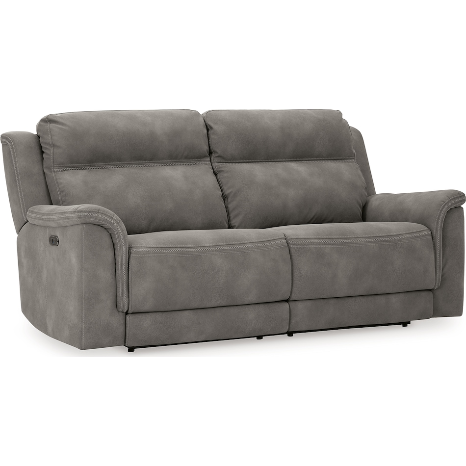 durapella slate power reclining sofa   