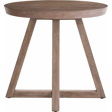 DWELL BOULDER ROUND SIDE TABLE