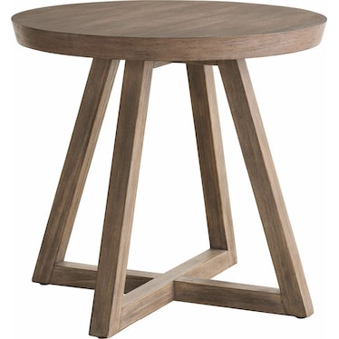 DWELL BOULDER ROUND SIDE TABLE