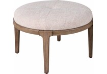 dwell boulder monique linen cocktail ottoman   