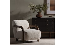 dylan andes natural distressed natural accent chair   