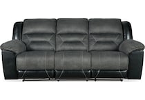 earhart slate reclining sofa   