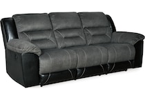 earhart slate reclining sofa   