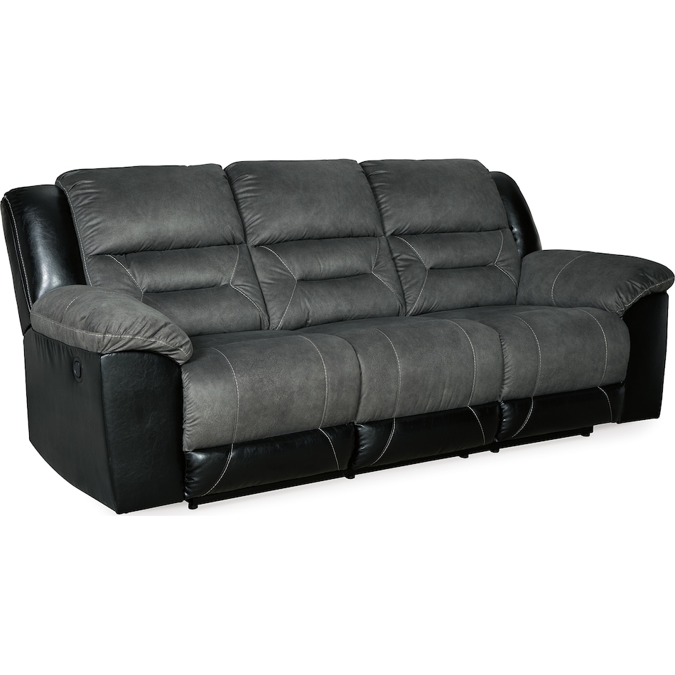 earhart slate reclining sofa   