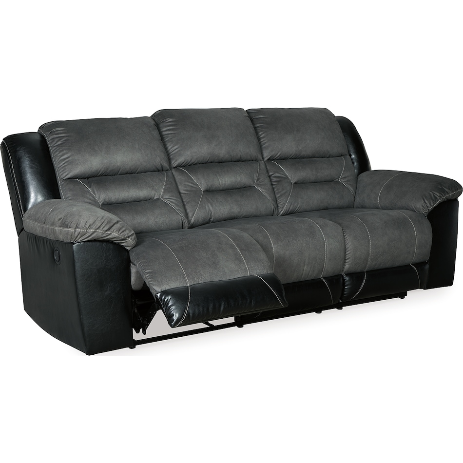 earhart slate reclining sofa   