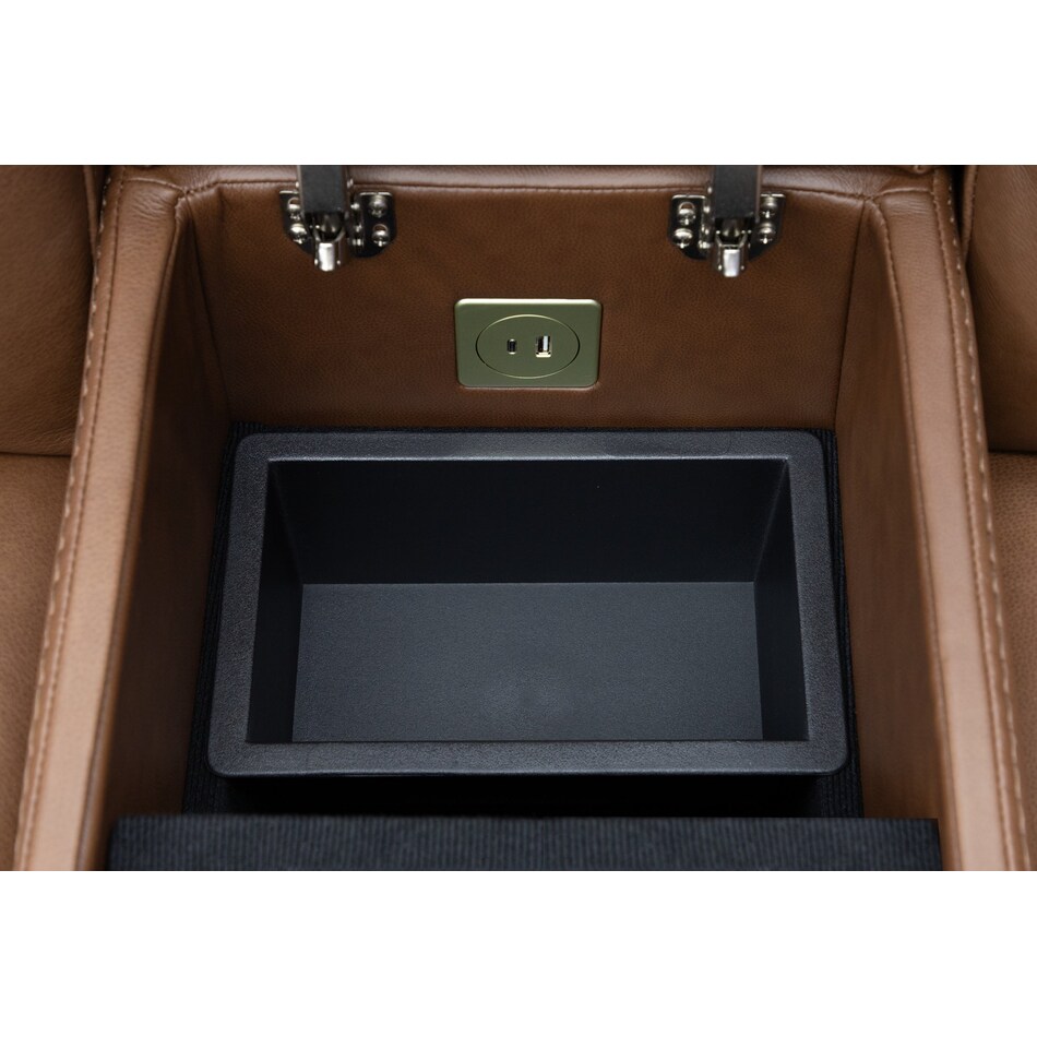 echo apollo nut power leather reclining console loveseat   