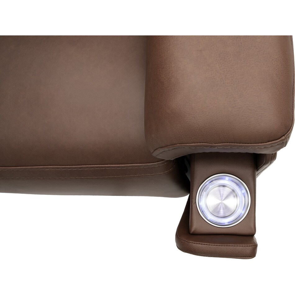 echo apollo nut power leather reclining console loveseat   