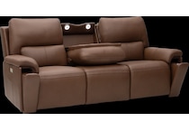 echo apollo nut power leather reclining sofa   