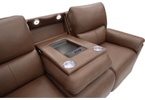 echo apollo nut power leather reclining sofa   