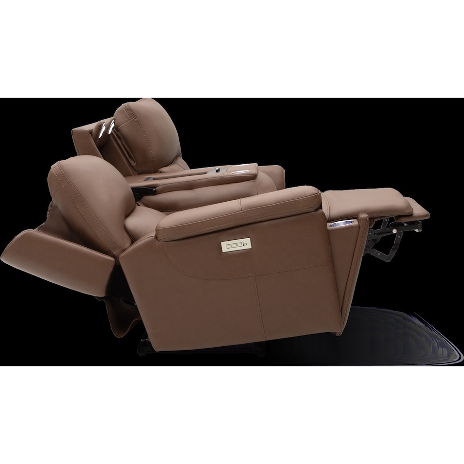 echo apollo nut power leather reclining sofa   