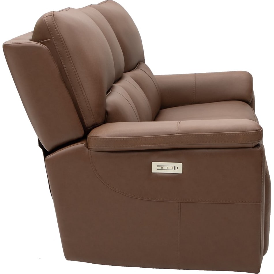 echo apollo nut power leather reclining sofa   