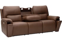echo apollo nut power leather reclining sofa   