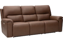 echo apollo nut power leather reclining sofa   