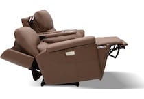 echo apollo nut power leather reclining sofa   