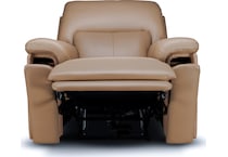 echo sand power leather recliner   