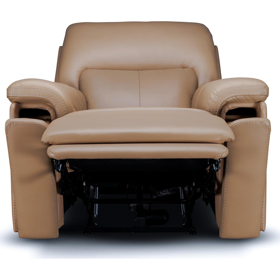 echo sand power leather recliner   