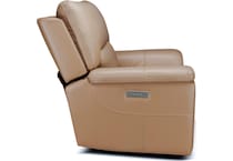 echo sand power leather recliner   