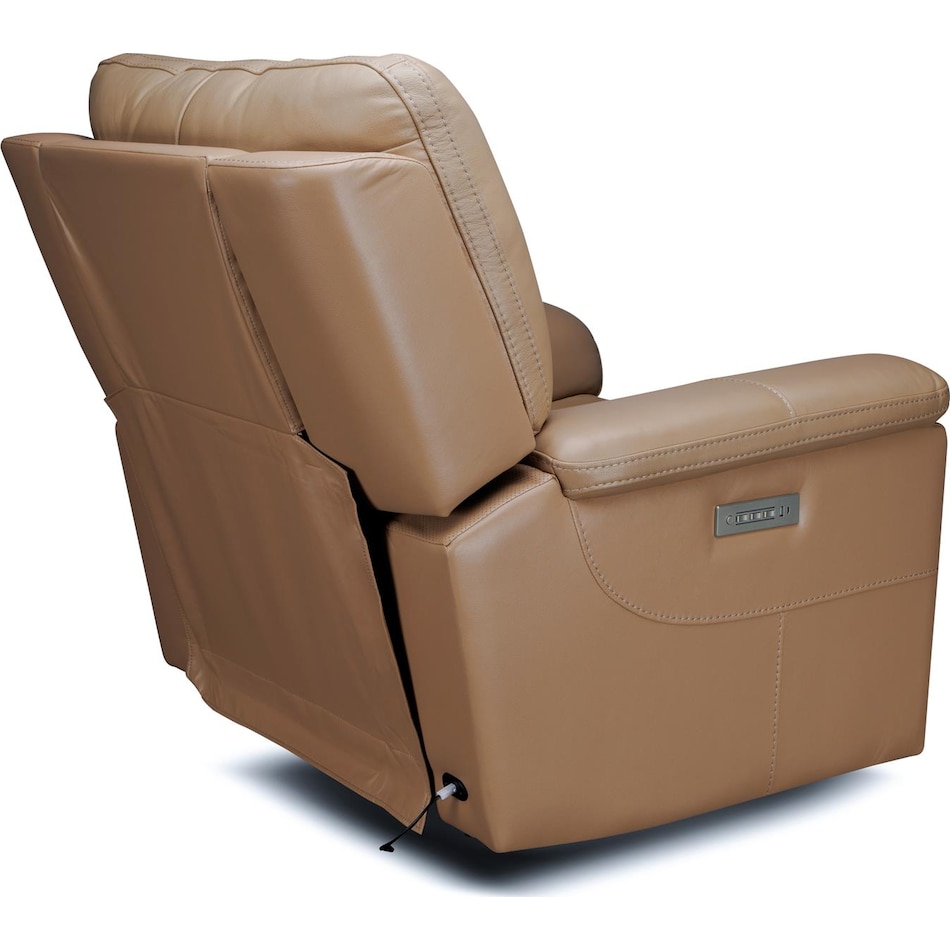 echo sand power leather recliner   