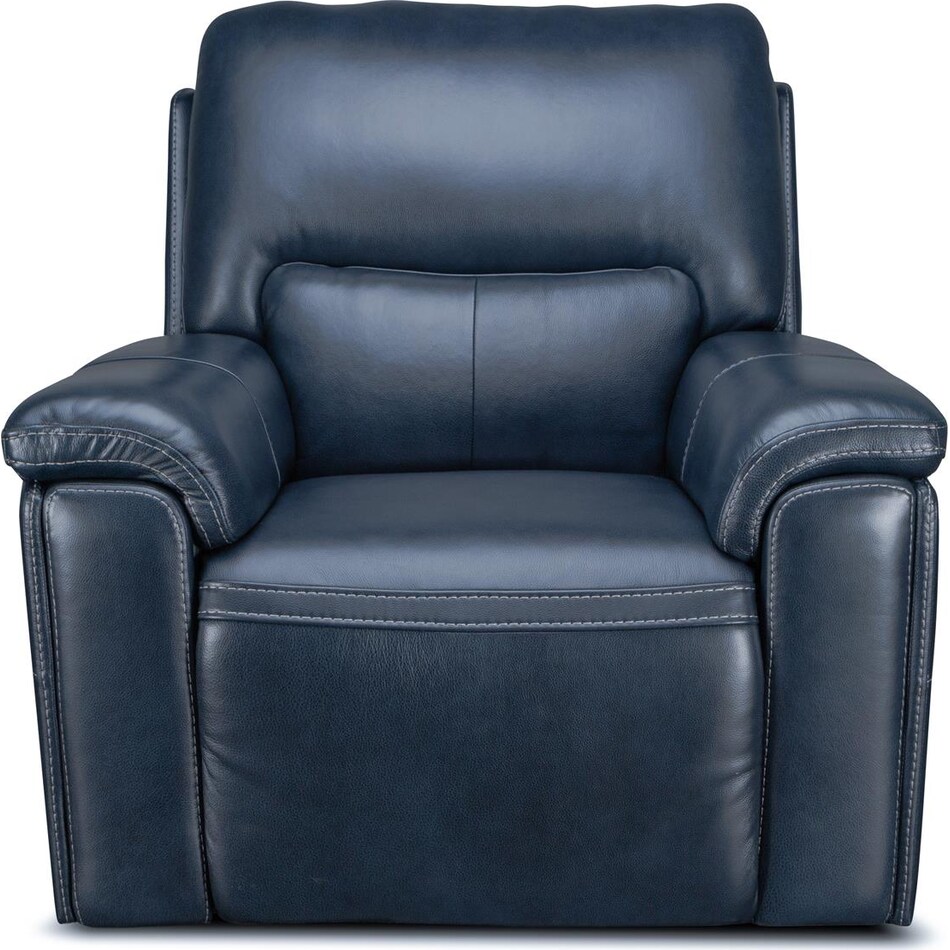 echo sorrento ocean power leather recliner   