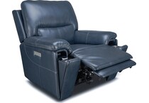 echo sorrento ocean power leather recliner   