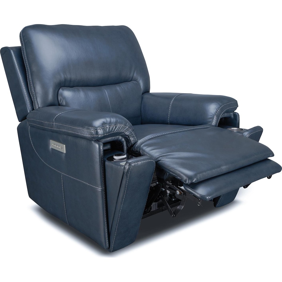 echo sorrento ocean power leather recliner   