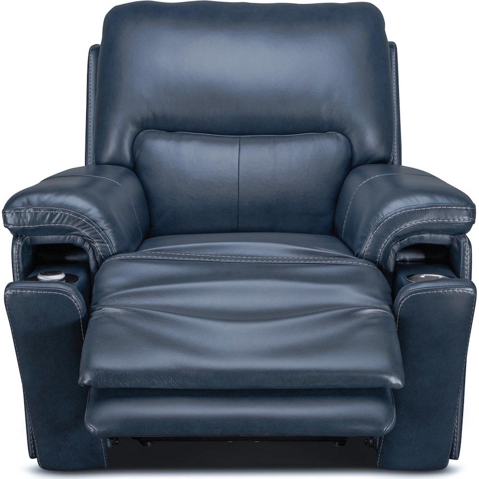 echo sorrento ocean power leather recliner   