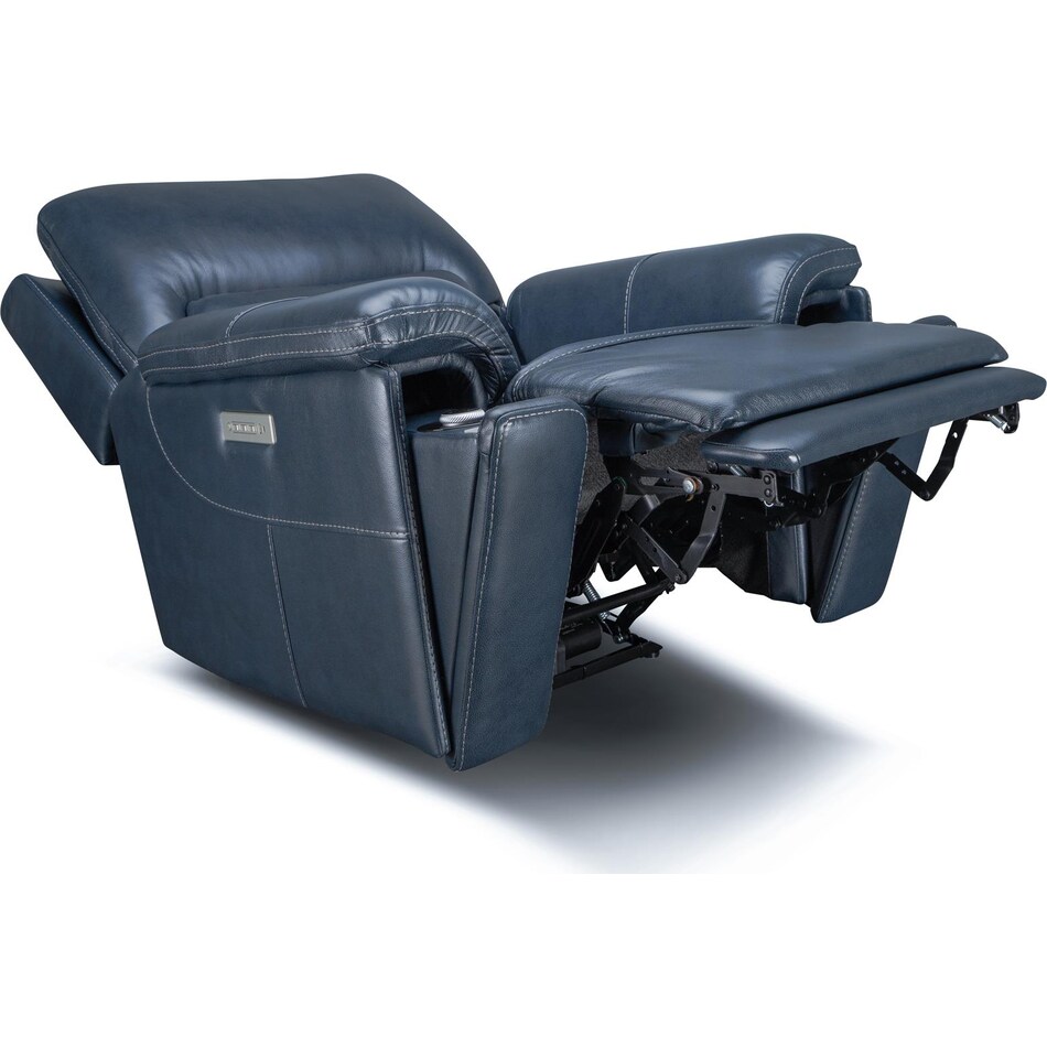 echo sorrento ocean power leather recliner   