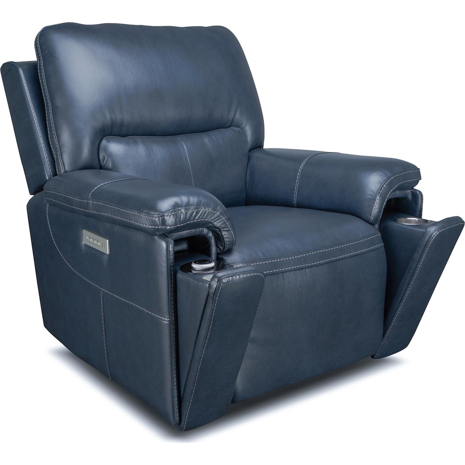 echo sorrento ocean power leather recliner   