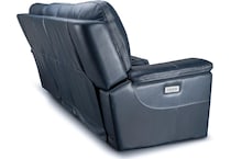 echo sorrento ocean power leather reclining console loveseat   