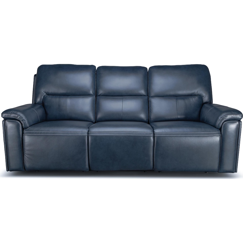 echo sorrento ocean power leather reclining sofa   