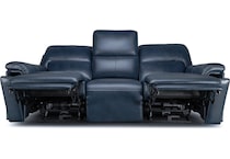 echo sorrento ocean power leather reclining sofa   