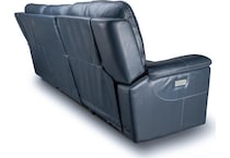 echo sorrento ocean power leather reclining sofa   