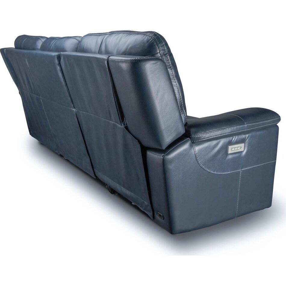 echo sorrento ocean power leather reclining sofa   