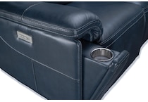 echo sorrento ocean power leather reclining sofa   