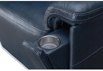 echo sorrento ocean power leather reclining sofa   