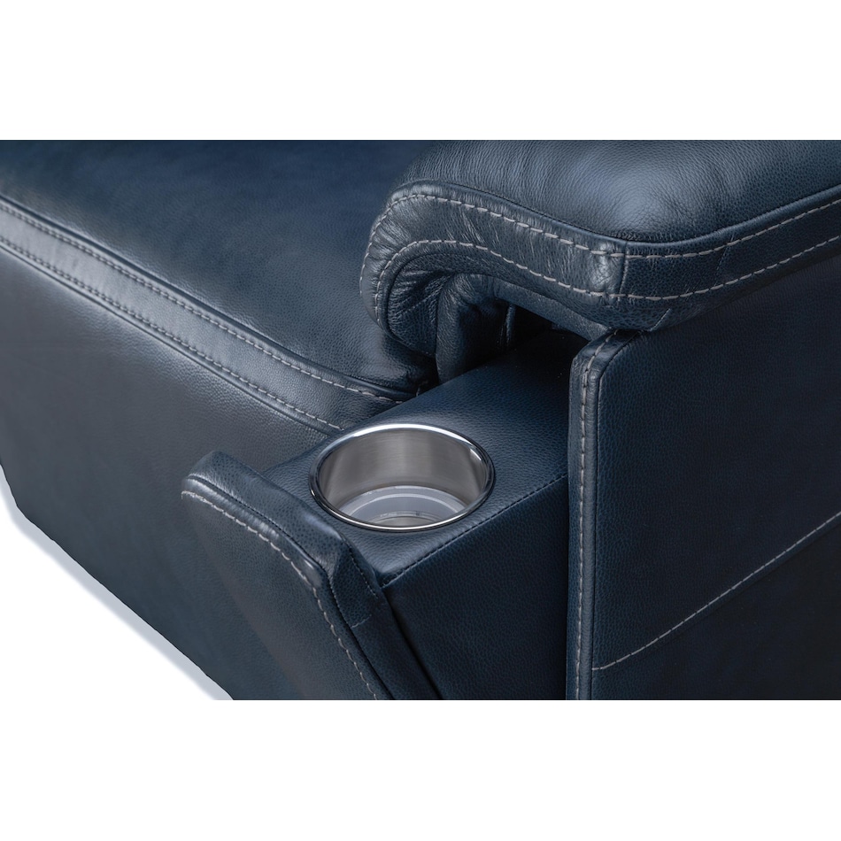 echo sorrento ocean power leather reclining sofa   