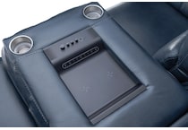 echo sorrento ocean power leather reclining sofa   