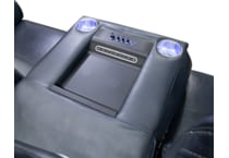 echo sorrento ocean power leather reclining sofa   