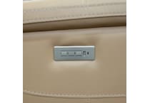echo sorrento sand power leather reclining sofa   
