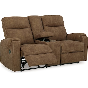 EDENWOLD RECLINING LOVESEAT WITH CONSOLE